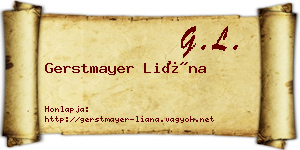 Gerstmayer Liána névjegykártya